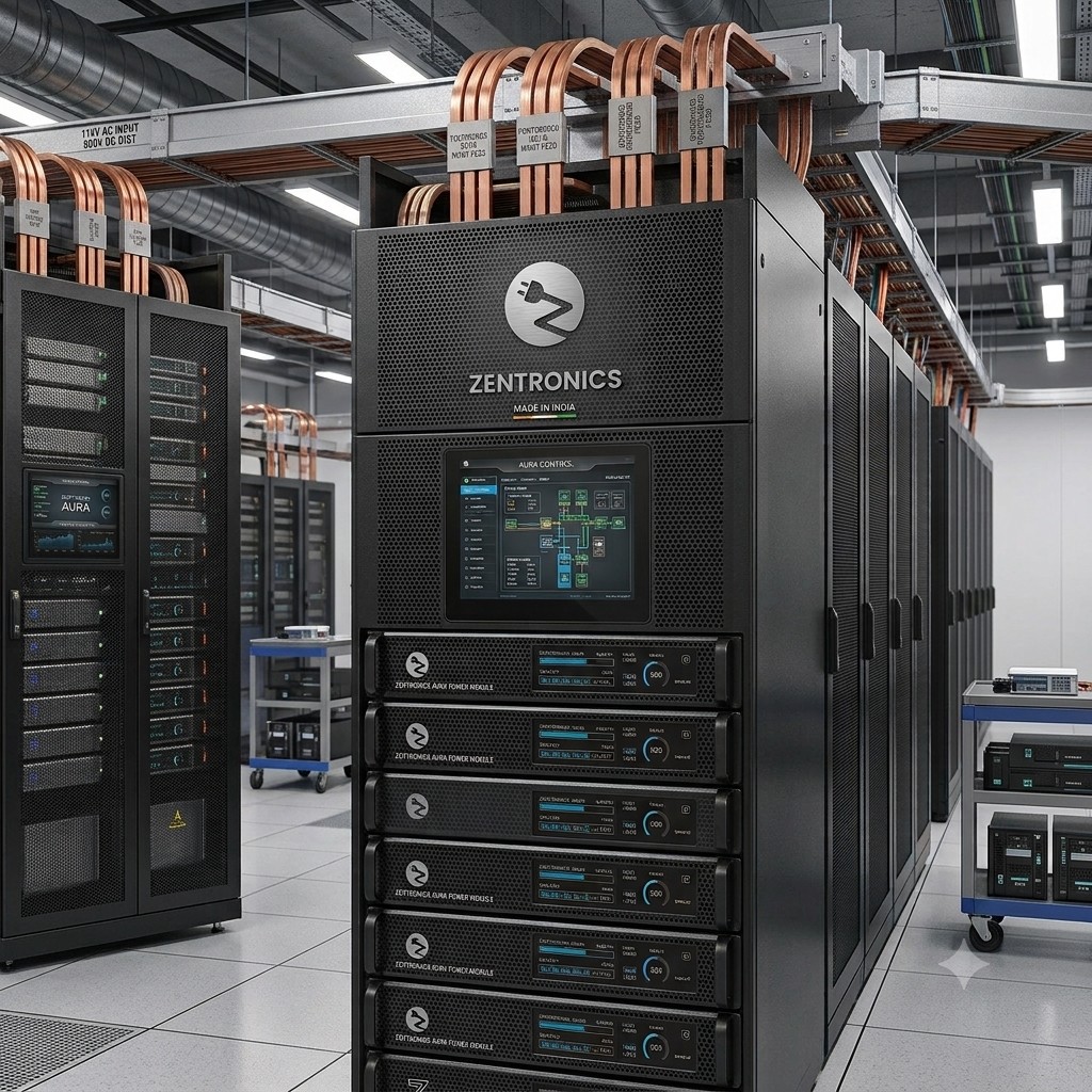 Zentronics 800 VDC distribution concept for AI data centres